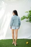  Áo khoác denim lửng dáng rộng - T0727 