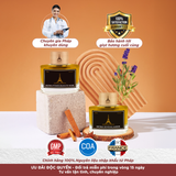 [Kèm Hoa và Thiệp] Set Quà Tặng V: Tinh Dầu Thơm Phòng Ngủ 100ml Thư Giãn , Tinh Dầu Treo Thiên Nhiên Khử Mùi 10ml