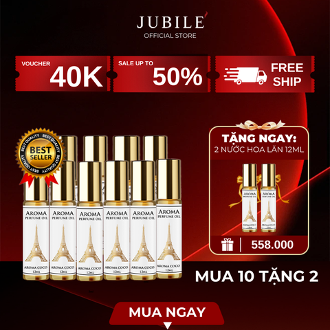 Nước Hoa Pháp Set 10 mùi hương quyến rũ tự chọn