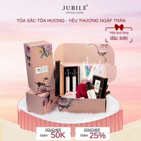 [Kèm Hoa và Thiệp] Set Quà Tặng IV- 2 Chai Tinh Dầu Nước Hoa Nữ Dạng Lăn 12ml + 1 Chai Tinh Dầu Nước Hoa Lăn 3ml