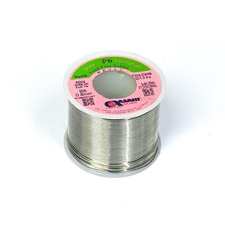  Cuộn thiếc hàn Lead-Free Asahi SN99.3 CU0.7 0.8mm (250g) 