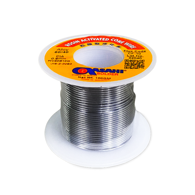  Chì hàn Asahi Sn60Pb40 CF-10 – 0.8mm (Cuộn 100g) 