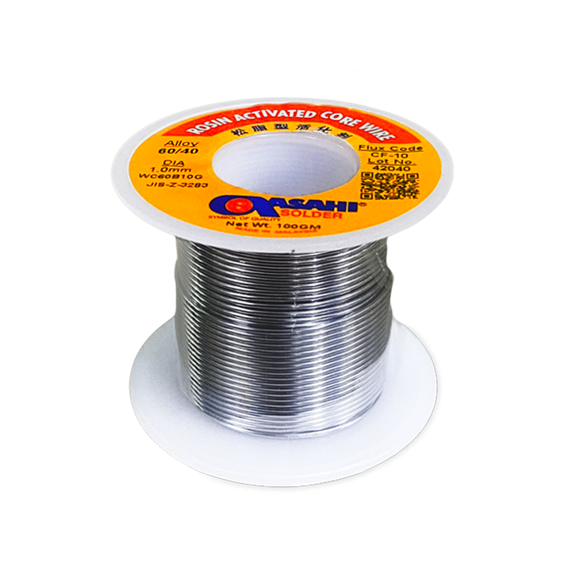  Chì hàn Asahi Sn60Pb40 CF-10 – 1.0mm (Cuộn 100g) 