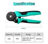  Kềm bấm cos pin rỗng Pro'skit CP-460G (0.08 – 6 mm² (AWG 28–10)) 