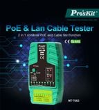 Đồng hồ kiểm tra cáp mạng Pro'skit MT-7063 (POE) 