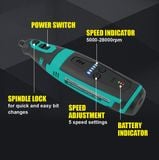  Máy mài mini không dây Pro'sKit PT-5208U (Li-ion 8V 2000mAh) 