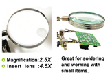  Kính lúp kẹp board Pro'skit SN-392 (2.5X & 4.5X) 