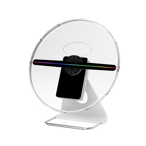 Quạt đèn LED 3D để bàn quảng cáo hình ảnh sản phẩm 3 chiều 3D Holo AD30, có pin
