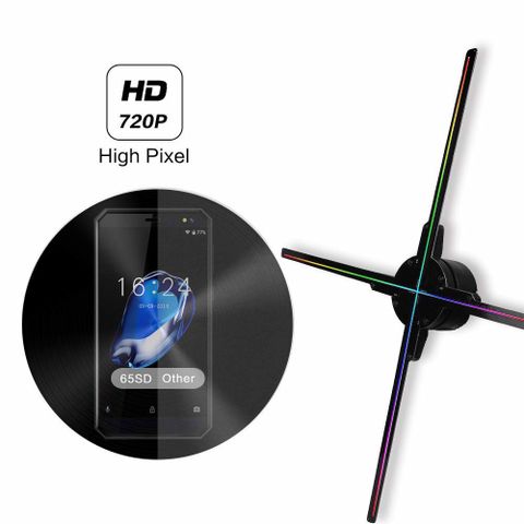 Quạt đèn LED quảng cáo 3D Hologram kết nối Wifi Aturos HD720-65cm(724 led)