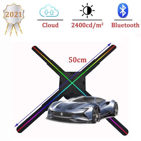 Quạt đèn LED 3D Aturos 3D Holo S5 50cm, 544 LED - Hỗ trợ Cloud, Holowall, độ sáng 2400cd/m2