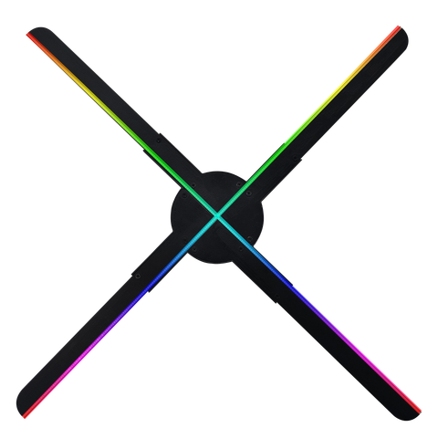 Quạt đèn quảng cáo 3D Hologram cánh quạt 46cm, 512 đèn Aturos Holo-50XRm hỗ trợ Clould