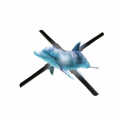 Quạt đèn LED 3D Hologram điều khiển từ xa tích hợp Wifi Aturos HD43(4 cánh, 512 LED, 43cm)