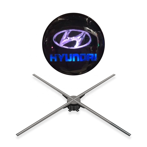 Quạt đèn LED 3D Hologram, quạt ba chiều Aturos Z3H có có Cloud và Holowall, 65cm, độ phân giải 1600x960dpi, full HD 960 pcs LED