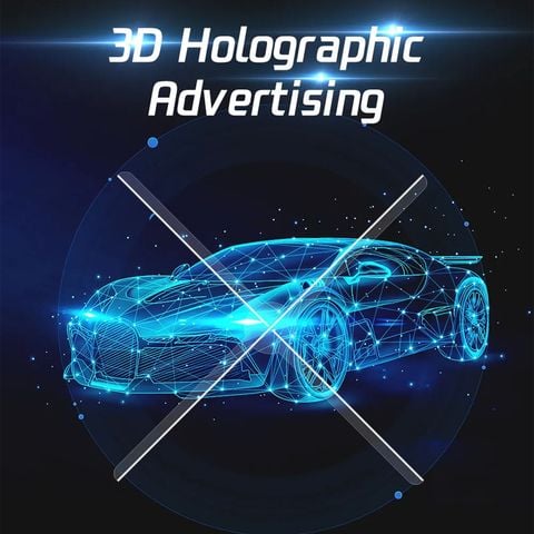 Quạt đèn LED 3D Hologram Aturos P65 siêu mỏng, độ phân giải siêu cao 1280 Led, cánh quạt 65cm, độ sáng 3000 nit