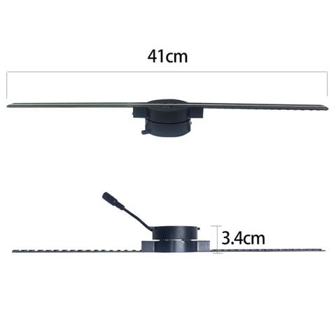 Quạt 3D Hologram Aturos MS 42cm, cánh quạt rời, 224 led, tích hợp wifi
