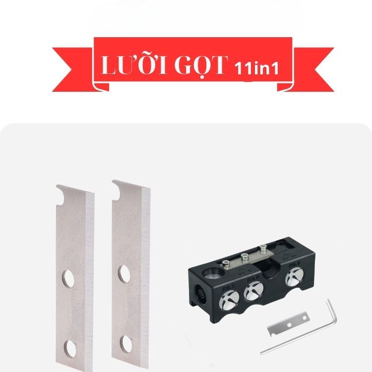 Gọt Đầu Cơ Bida 11in1 Đa Chức Năng - Dụng Cụ Sửa Đầu Cơ Full Chức Năng