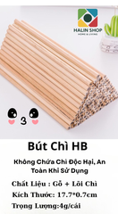 Bút Chì HB Thân Gỗ Ngòi Đen - Viết Chì Thân Gỗ Tiện Dụng