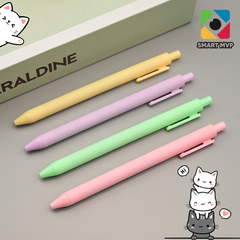 Bút Gel Mực Đen Vỏ Màu Pastel Cực Xịn - Bút Bi Đen Mực Đen Tiện Dụng