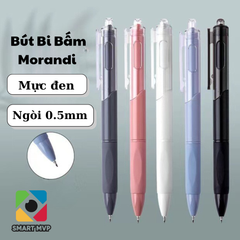Bút Bi Morandi Mực Đem - Bút Mực Gel Đen Nét Đẹp Không Lem
