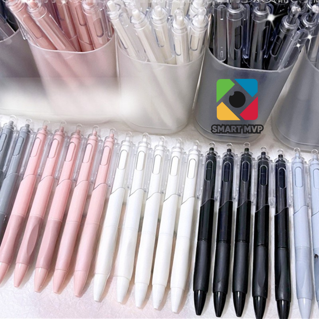Bút Bi Morandi Mực Đem - Bút Mực Gel Đen Nét Đẹp Không Lem
