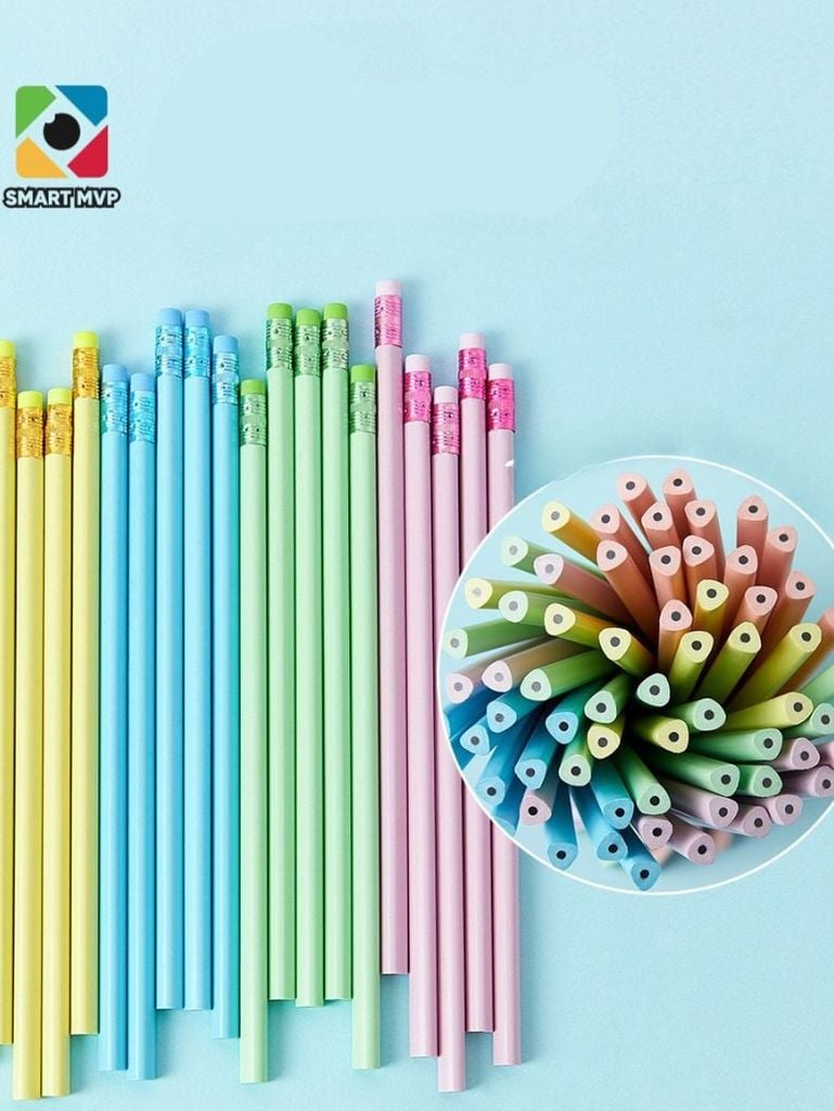 Bút Chì HB Có Tẩy Nhiều Màu Sắc Dễ Thương -  Viết Chì Phù Hợp Với Mọi Lứa Tuổi