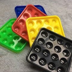 Khay Nhựa Để 16 Bóng Bida Lỗ - Khay Nhựa Đựng Bóng Bida Cho CLB