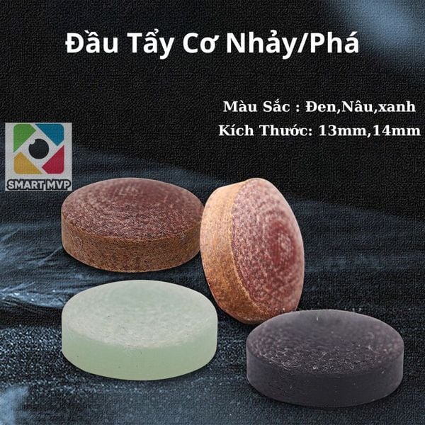 Đầu Tẩy Cơ Phá Bida Cao Cấp - Đầu Tẩy Thay Thế Cho Cơ Phá Bida