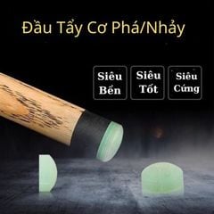 Đầu Tẩy Thay Thế Cho Cơ Bida - Tẩy Cơ Phá/Nhảy Màu Xanh Crystal