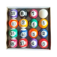 Set Bóng Bida Cỡ Nhỏ - Bộ Bóng Bida Mini Cho Bàn Bida Đồ Chơi Trẻ Em