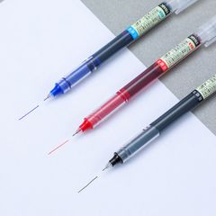 Bút Gel Viết Mượt 3 Màu – Thân Trong Suốt, Ngòi 0.5mm