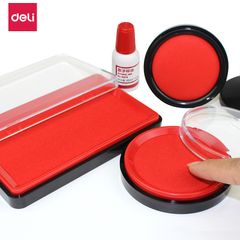 Khay Mực Đóng Dấu Và Lăn Tay - Khay Mực Deli Tròn Và Chữ Nhật