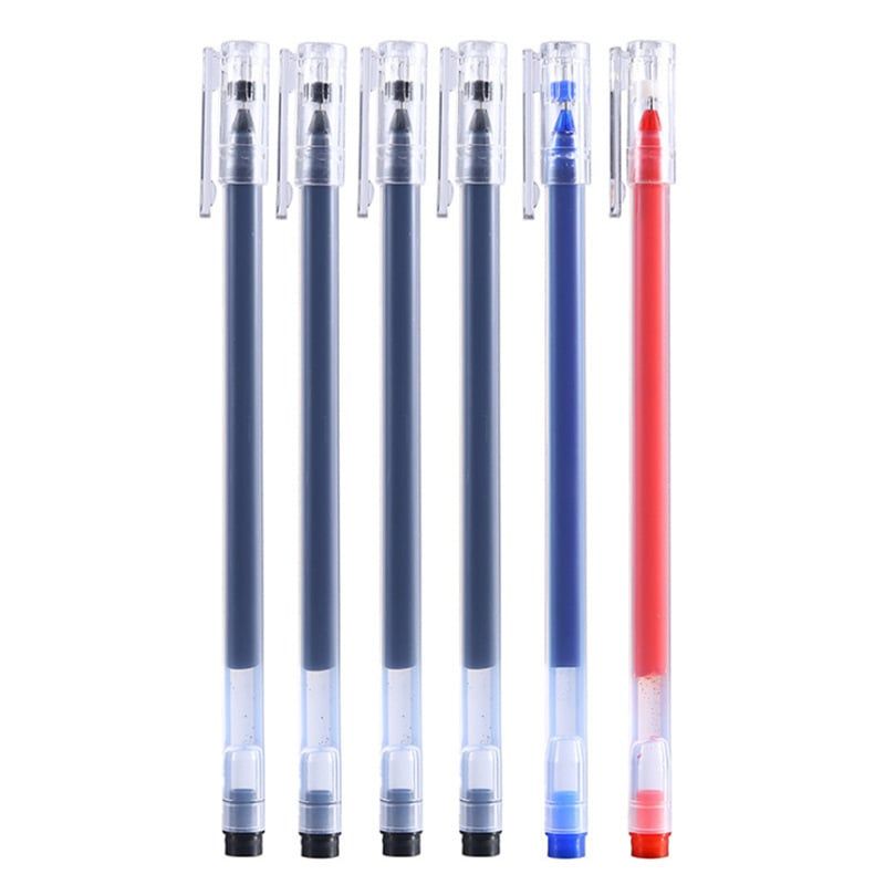 Bút Gel Viết Mượt 3 Màu – Thân Trong Suốt, Ngòi 0.5mm