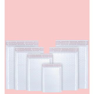 Combo 10 Túi Gói Hàng Chống Sốc - Túi Gói Hàng Bóng Khí Chống Nước Màu Trắng Full Size