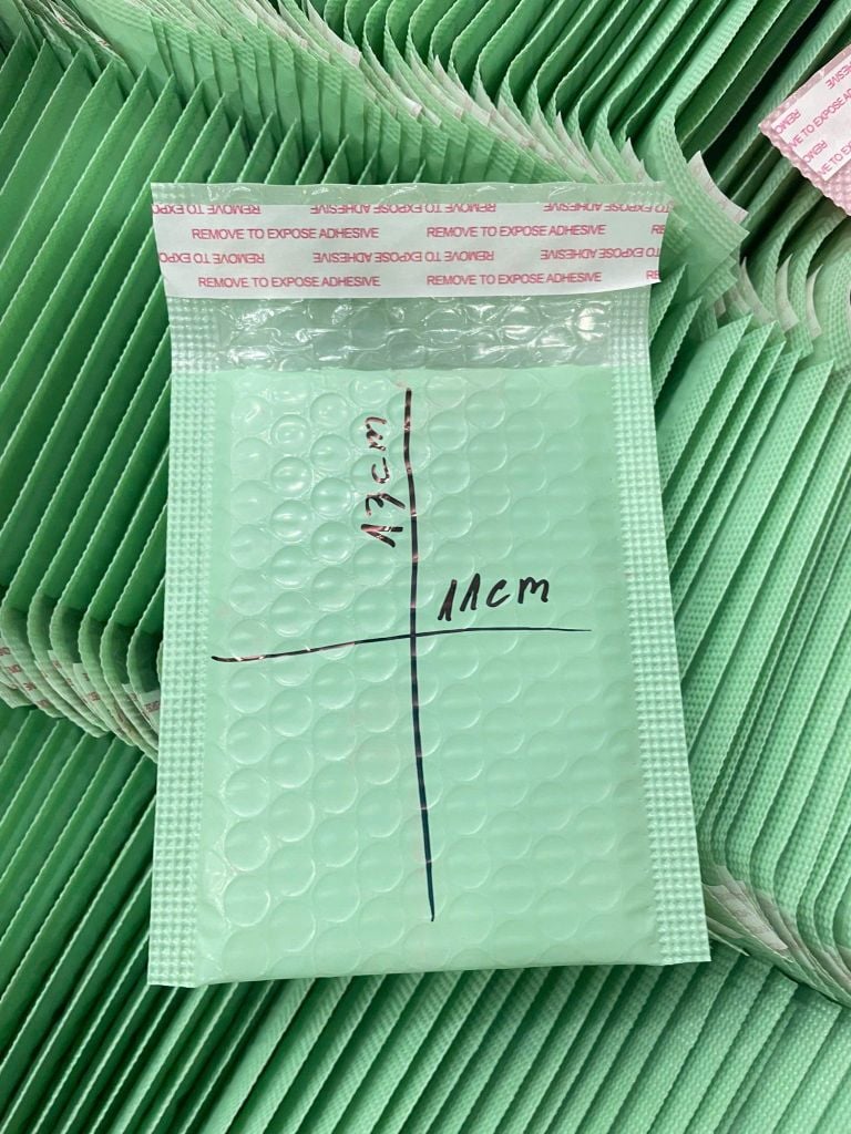 Combo 10 Túi Gói Hàng Chống Sốc - Túi Đóng Hàng Niêm Phong Xanh Bơ