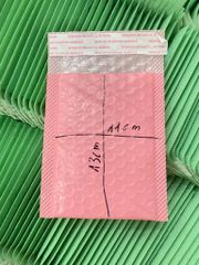 Combo 10 Túi Gói Hàng Chống Sốc - Túi Bóng Khí Đóng Hàng Tiện Lợi Màu Hồng Pastel