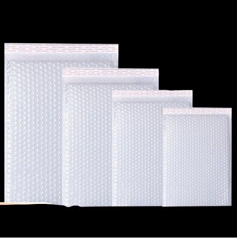 Combo 10 Túi Gói Hàng Chống Sốc - Túi Gói Hàng Bóng Khí Chống Nước Màu Trắng Full Size