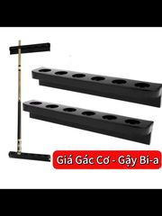 Giá Nhựa Treo Cơ Bida - Giá Treo Tường Để 6 Gậy Bida