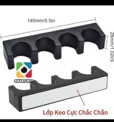 Giá Đỡ Gậy Bida Có Nơi Để Lơ - Giá Gác Cơ Có Keo Dán 4 - 5 Cơ