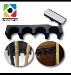 Giá Đỡ Gậy Bida Có Nơi Để Lơ - Giá Gác Cơ Có Keo Dán 4 - 5 Cơ
