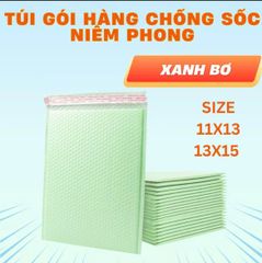 Combo 10 Túi Gói Hàng Chống Sốc - Túi Đóng Hàng Niêm Phong Xanh Bơ