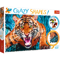 Tranh ghép hình Trefl 10110 - 600 Crazy Shape  Chúa Tể rừng xanh