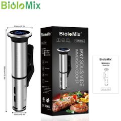 Máy nấu chậm nồi nấu chân không BioloMix Sous vide màn hình điều khiển chính xác kỹ thuật số LED - SV-8006