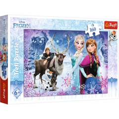 Tranh ghép hình 160 mảnh Trefl 15344 - Cuộc phiêu lưu mùa đông Disney Frozen (jigsaw puzzle)