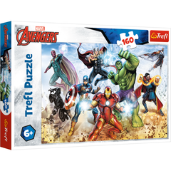 Tranh ghép hình 160 mảnh Trefl 15368 - Đội siêu anh hùng Disney Marvel The Avengers (jigsaw puzzle)