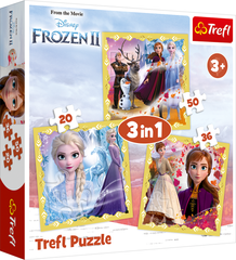 Tranh ghép hình 3 trong 1 (20/36/50 mảnh) Trefl 34847 Frozen II