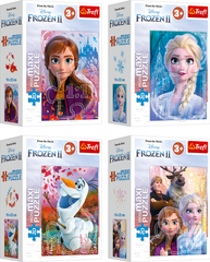 Combo 4 tranh ghép hình miniMAXI 20 mảnh Trefl 56022 Frozen 2 Công chúa băng giá Frozen II Elsa Anna