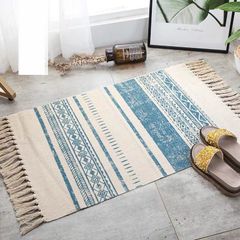 Thảm phòng tắm Boho chữ nhật 90x60cm ba màu