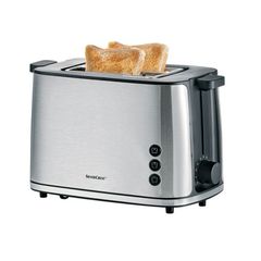 Máy nướng bánh mì toaster  SILVERCREST® STE 950 A1 vỏ inox có ray nướng bánh tròn