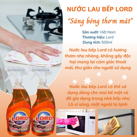 Nước lau bếp Caro 500ml (Thùng 12 chai)