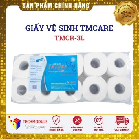 Giấy vệ sinh  cuộn nhỏ TMCARE có lõi 3 lớp mịn mã TMSL-3L